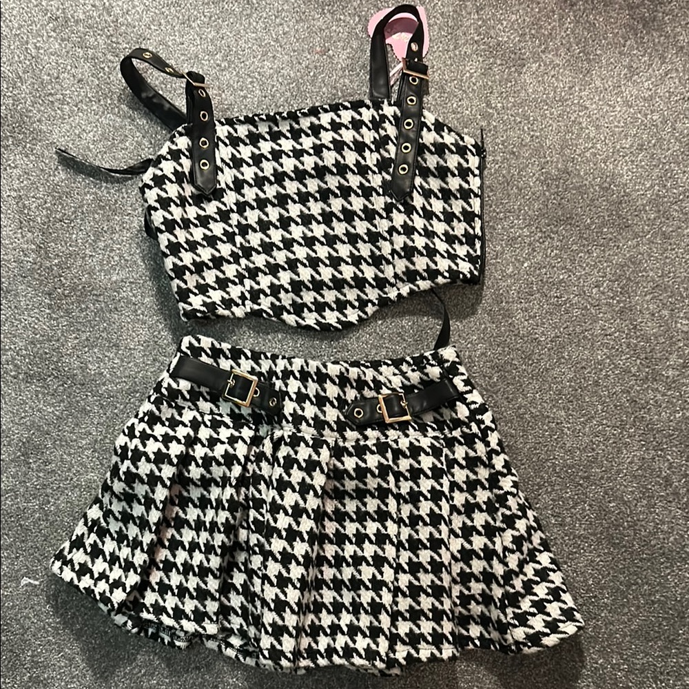 Dolls Kill Houndstooth Set Size Small